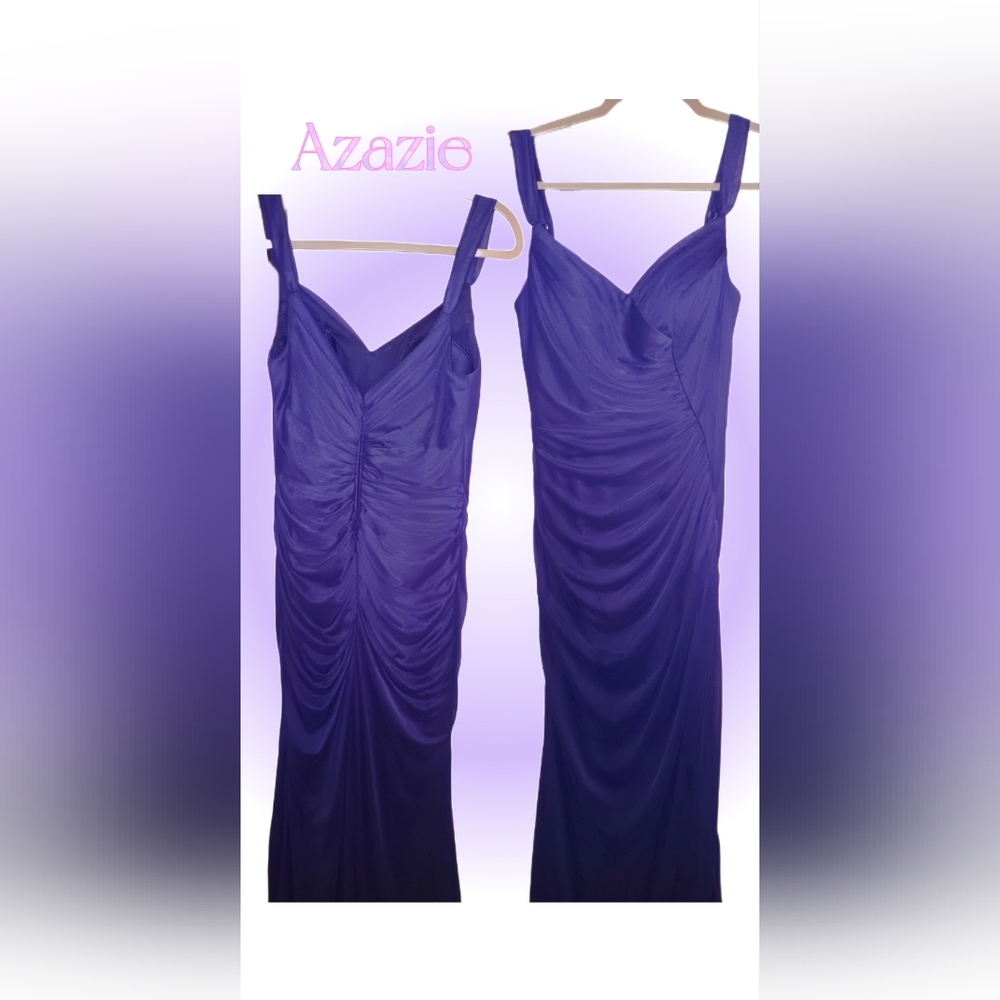 Azazie Bridesmaid Dress Size 4 purple
